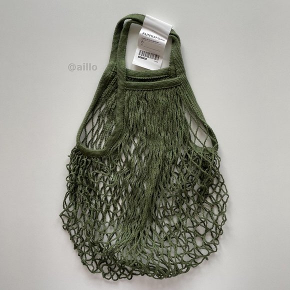 IKEA KUNGSFORS Mesh bag, green - Picture 5 of 15